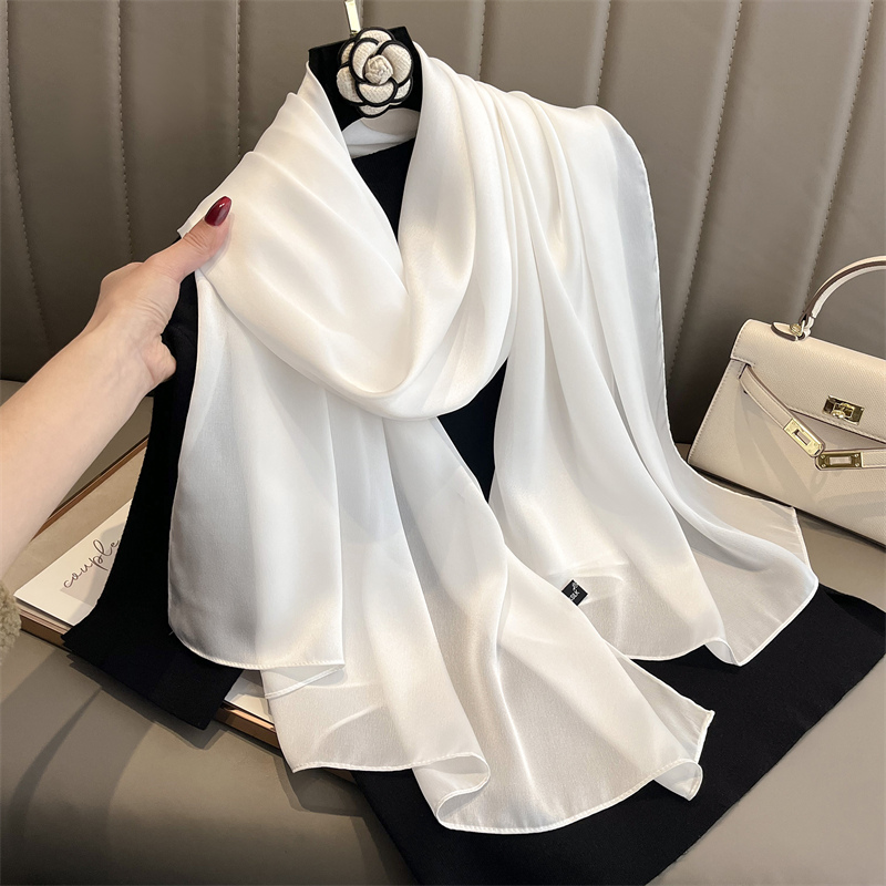 Silk Neck Scarf - 2024 luxus Marke Frühling Große Lange