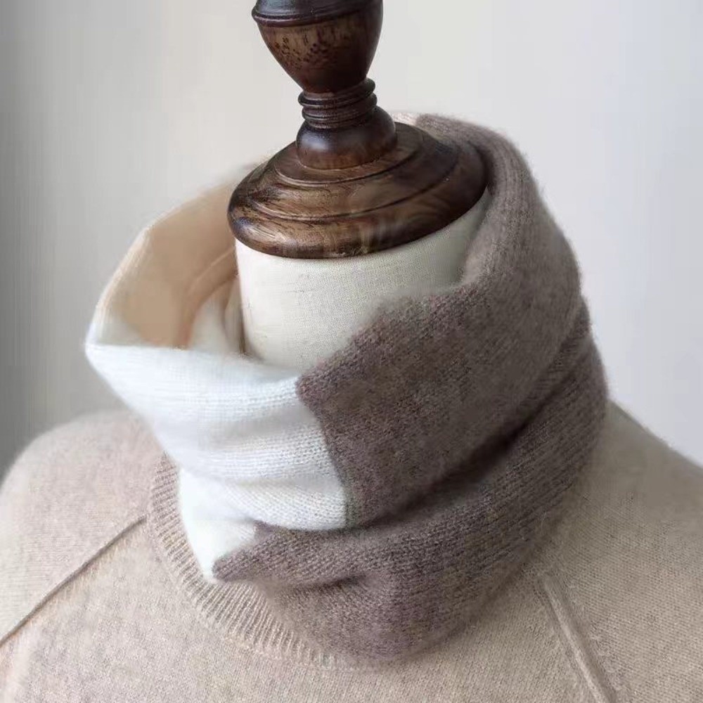 Infinity Scarf Knit - Weicher, farblich abgestimmter Infinity-Schal, winddicht, dehnbar,