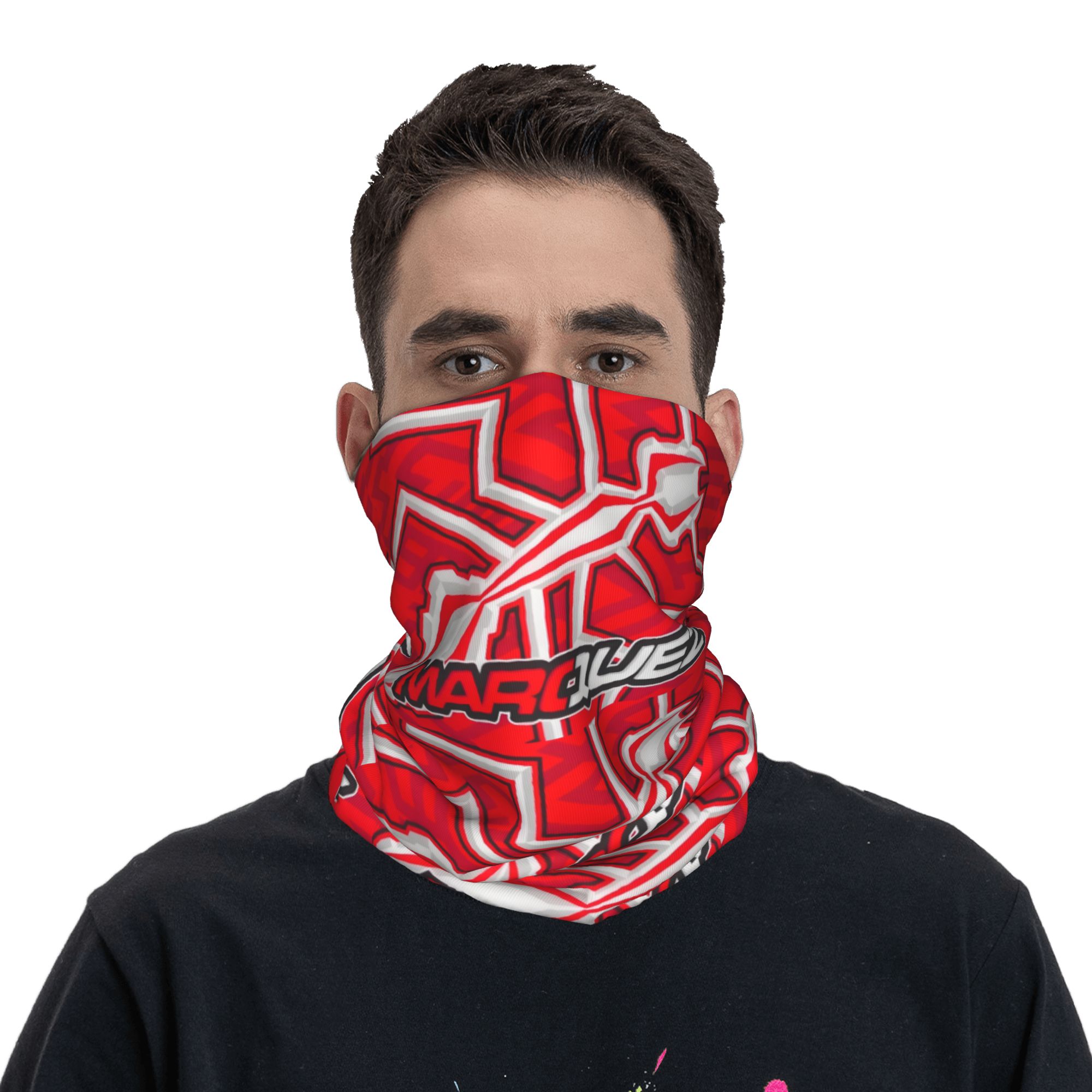 Neck Warmer Tube - Maßgefertigter M-Marced Motor 93 Bandana Nackenwärmer
