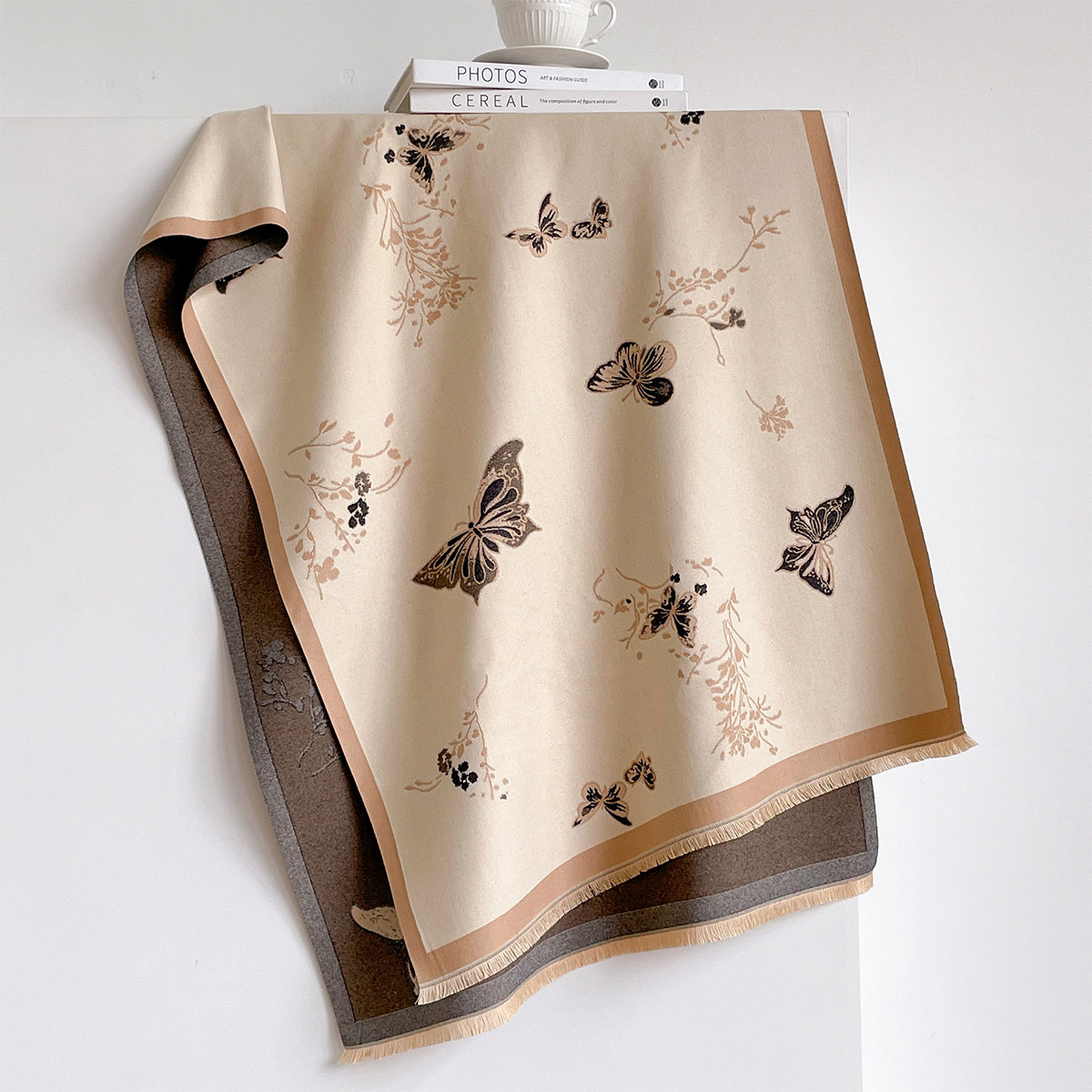 Damen-Schal aus Kaschmir-Imita – Pashmina Wrap Large Bewertung und Preis