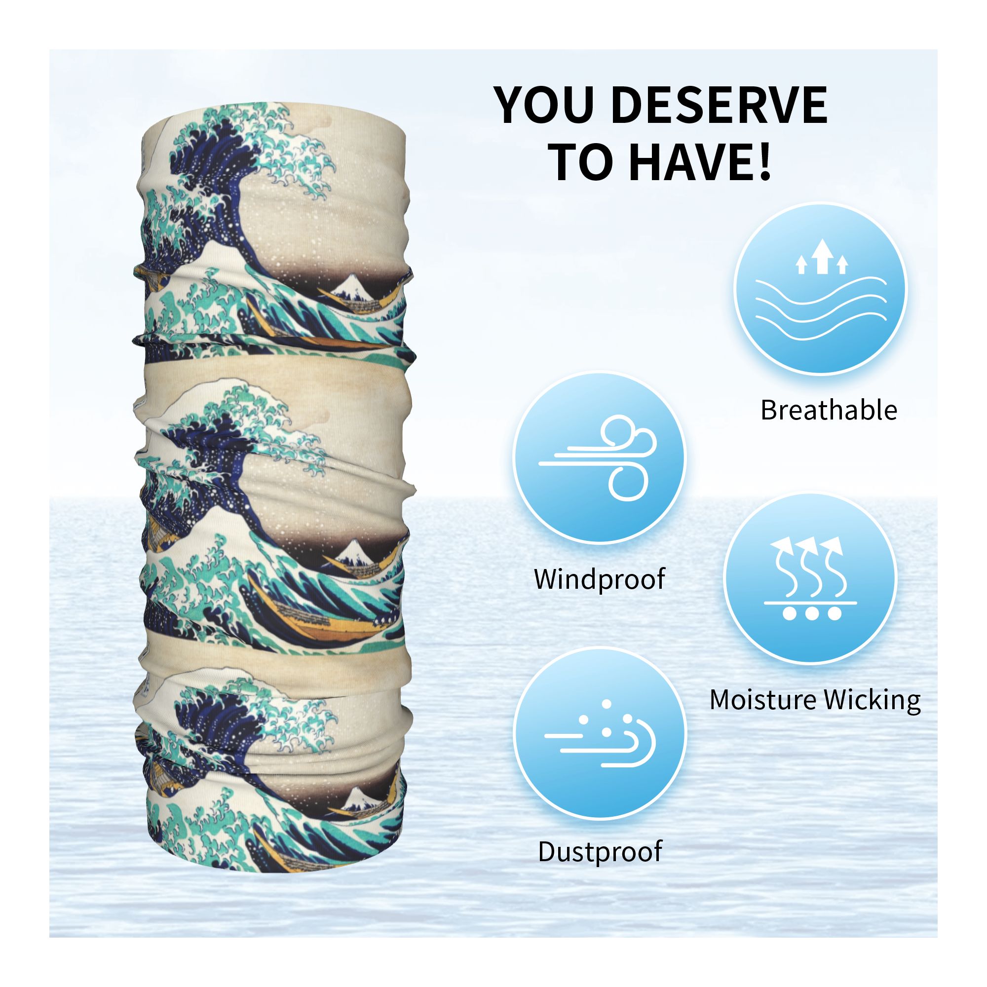 Die Große Welle vor Kanagawa W – Neck Warmer Tube Bewertung und Preis
