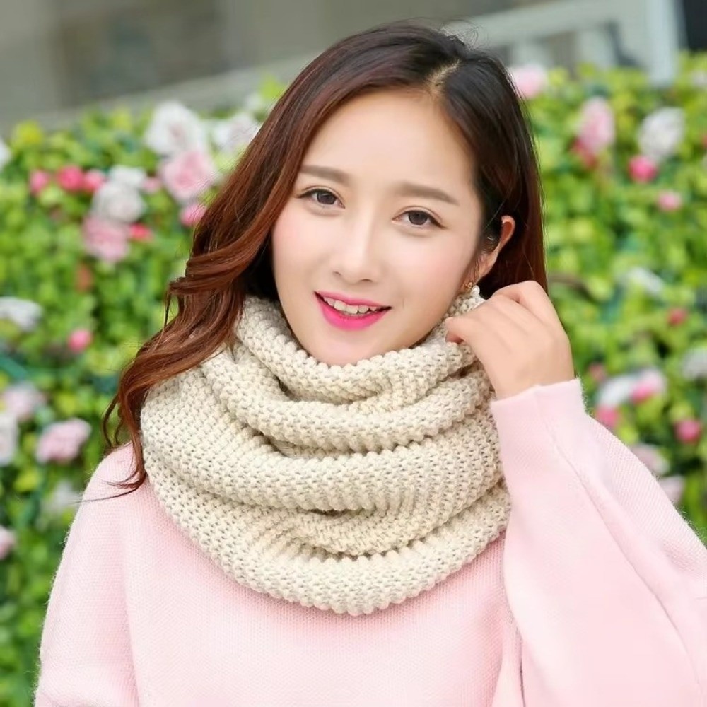 Wärmender, einfarbiger Infinit – Infinity Scarf Knit Bewertung und Preis