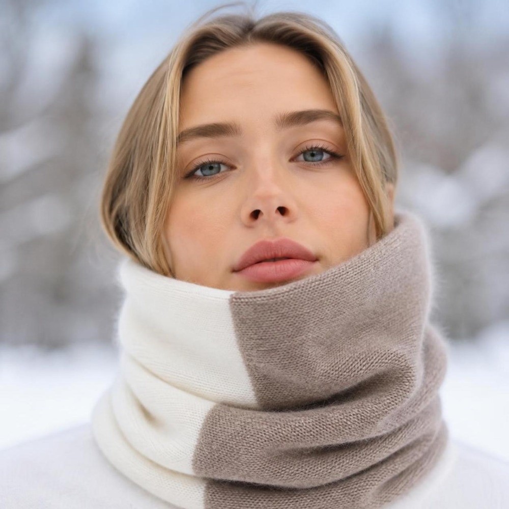 Weicher, farblich abgestimmter – Infinity Scarf Knit Bewertung und Preis