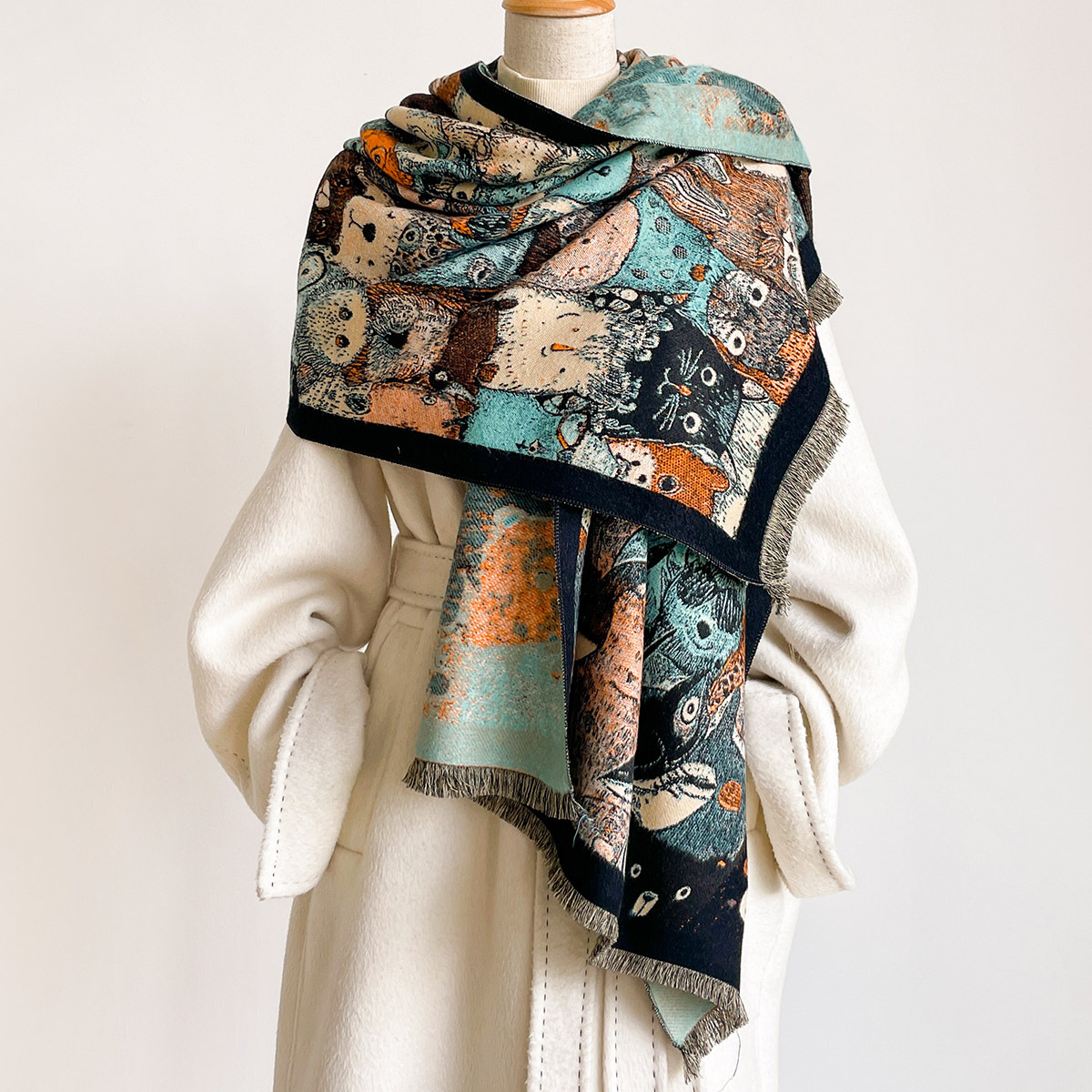 Imitat-Kaschmir-Schal mit Fran – Pashmina Wrap Large Bewertung und Preis
