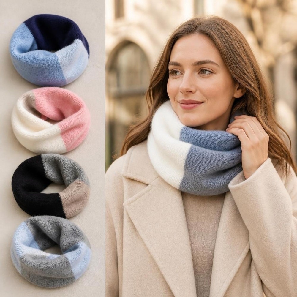 Weicher, farblich abgestimmter – Infinity Scarf Knit Bewertung und Preis