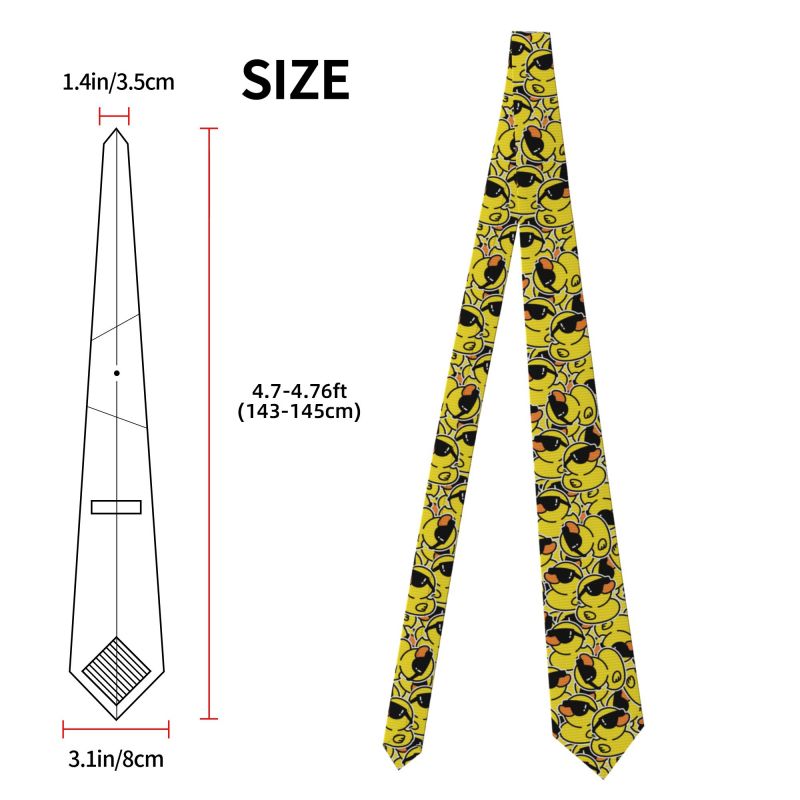 Niedliche Gummi-Enten-Krawatte – Skinny Tie Men Bewertung und Preis