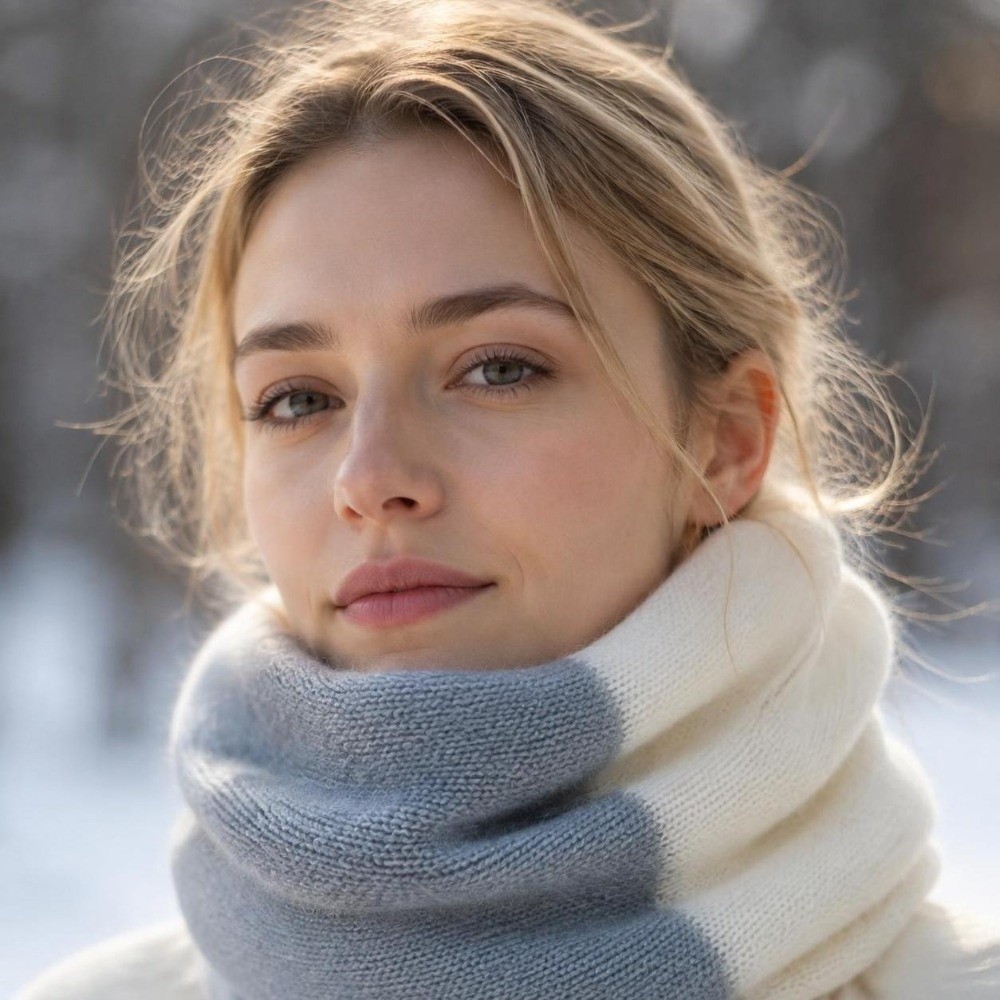 Weicher, farblich abgestimmter – Infinity Scarf Knit Bewertung und Preis