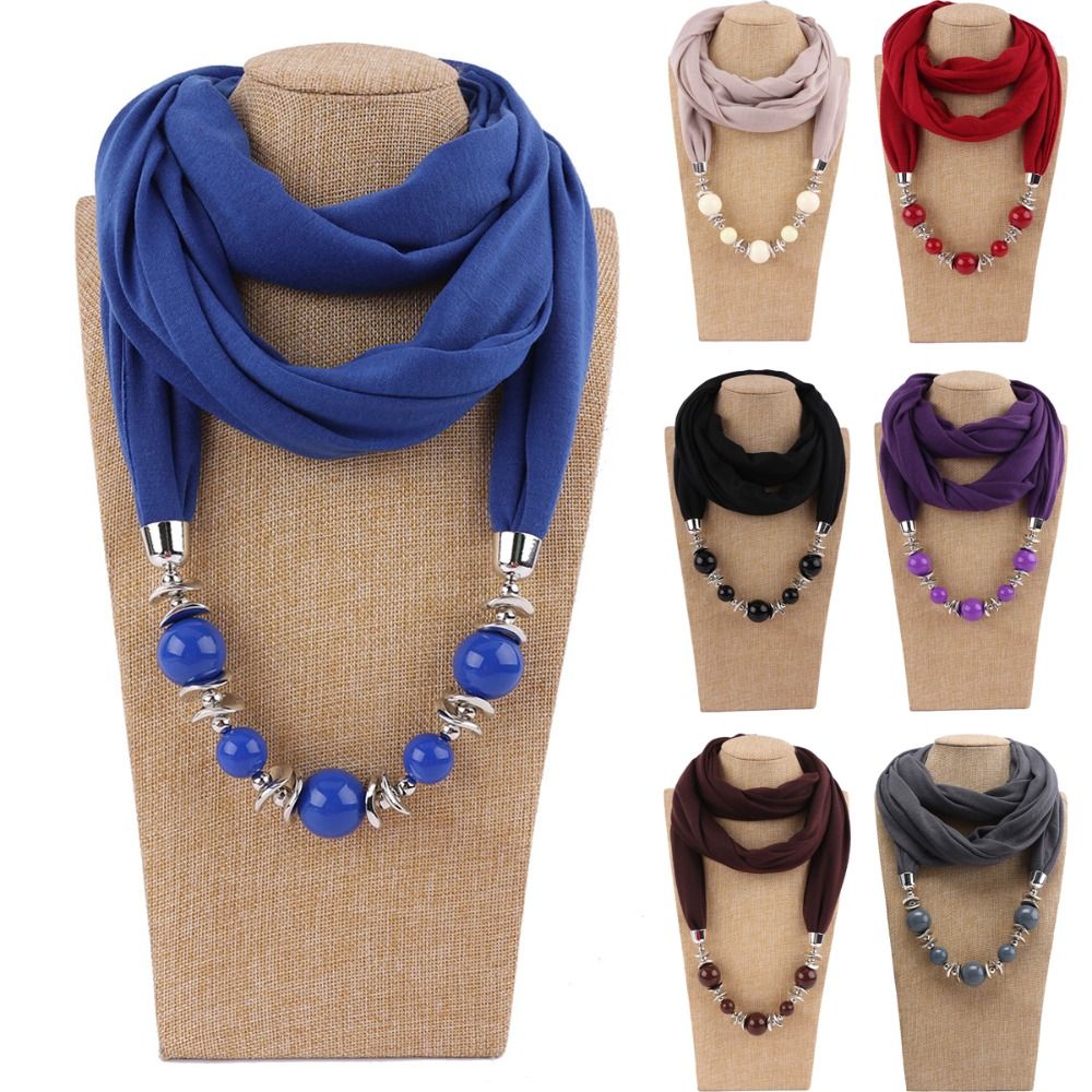 Neuer Chiffon-Schal mit Perlen – Infinity Scarf Knit Bewertung und Preis